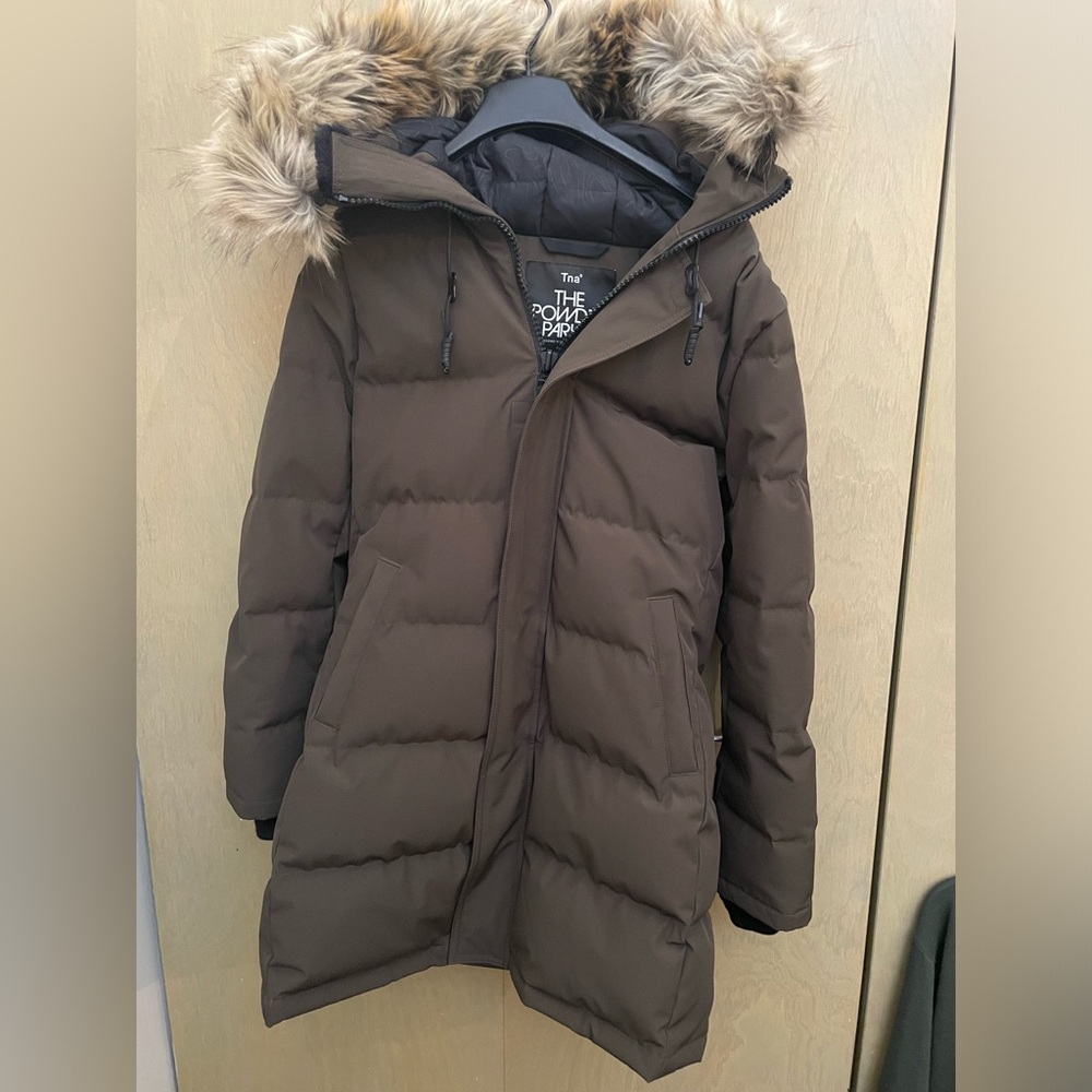 TNA Powder Parka Mid Dark Olive - Picture 8 of 9